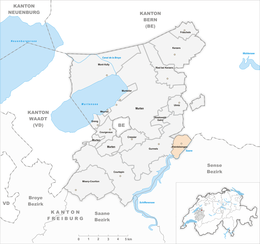 Kleinbösingen – Mappa