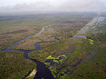 Kissimmee River restoration from the air
