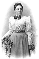 Portrait of Emmy Noether, around 1900.