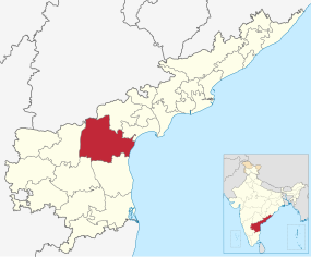 Positionskarte des Distrikts Prakasam
