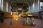 Kirche Rapperswil, Innenansicht (Blick Richtung Orgelempore)