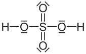 Valenzstrichformel von H2SO4