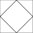Square-in-a-square quilt block pattern