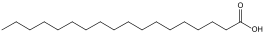 Structuurformule van stearinezuur