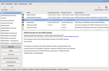 Synaptic 0.90.2 unter Linux Mint