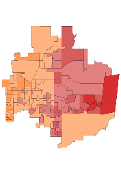 Republican primary results by county