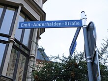 Emil-Abderhalden-Straße in Halle