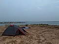 Camping on the banks of Penna (Pennar) river