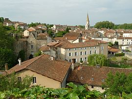 View of Confolens and the Vienne River