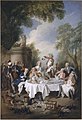 Das Schinkenfrühstück, Öl auf Leinwand, Nicolas Lancret (1735)