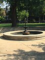 A fountain in Libby Hill Park