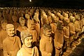 Funerary terracotta soldiers wearing wubian.