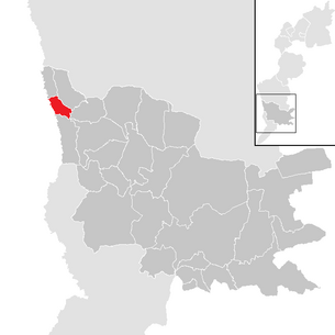 Lage der Gemeinde Hackerberg (Güssing) im Bezirk Güssing (anklickbare Karte)