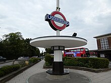 The Art Deco seat and station sign