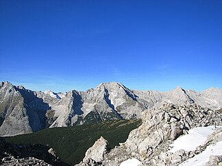 Die Praxmarerkarspitzen von der Nordkette