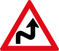 Double curve first to left