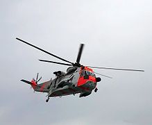 A Westland Sea King helicopter operated by the 330 Squadron