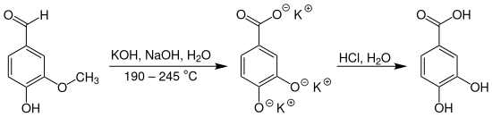 Herstellung von Protocatechusäure aus Vanillin