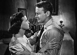 Theresa Wright en Lew Ayres in The Capture