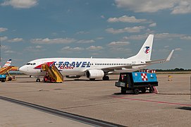 Travel Service-maskin på M. R. Štefánik lufthavn utafor Bratislava