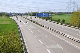 De A656 Kreuz Mannheim richting Mannheim