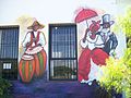 Colonia del Sacramento sokaklarında duvar sanatı
