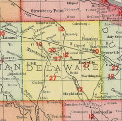 Oneida in north-central Delaware County, Iowa, in 1903