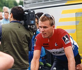 Erik Breukink tijdens de Ronde van Frankrijk 1993.