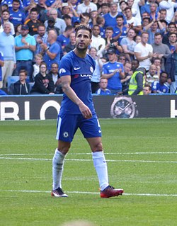 Cesc Fàbregas a Chelsea színeiben 2017-ben