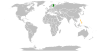 Location map for Finland and the Philippines.