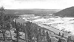 Firehole in het Midway Geyser Basin (1875)