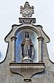 Virgin Mary in the façade of the church (exterior)