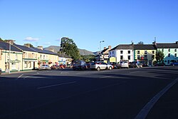 View looking south from the village square