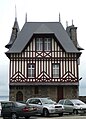 The façade of a Granville house on the rampart, Rue du Midi.