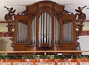1746 fertiggestellte Orgel in der Kirche Saint-Pancrace in Griesheim-sur-Souffel