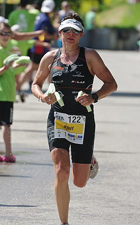 Jenny Schulz beim Ironman 70.3 Austria, 2012