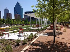 View of park and Downtown in 2013