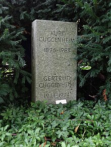 Kurt Guggenheim (1896–1983) Schriftsteller. Gertrud Guggenheim (1911–1994). Grab, Friedhof Rehalp, Zürich