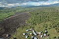 Goma'da oluşan lav akıntıları