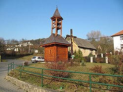 Modern wooden belfry