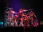 Neil Peart performing with Rush in 2004.