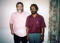 Raju Nair with Dr. John A Lent in 1993.