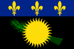 Flag of Guadeloupe (unofficial, black variant)