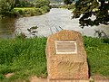 Weserstein am Zusammenfluss von Werra und Fulda (Fluss)