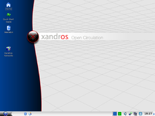 A Xandros Desktop, Microsoft Windows témával.