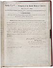 Das Originaldokument des 13. Verfassungszusatzes