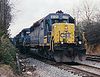 CSX SD40-2 number 8029, a locomotive of the same type as 8888, in service in Georgia in 2005