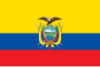 Flag of the Republic of Ecuador (1/4 field)