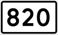 County Road 820 shield