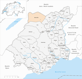 Karte von Mont-la-Ville
